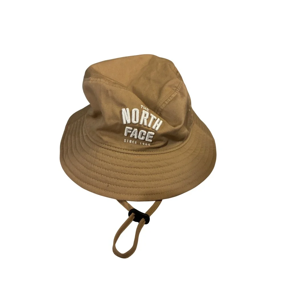 The North Face Bucket Hat Kids Large Tan Khaki Kidcore Adventure Hiking Outdoors